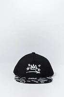 Graffiti Print Snapback Hat