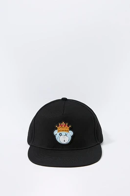 Casquette réglable avec empiècement King Teddy pour garçon