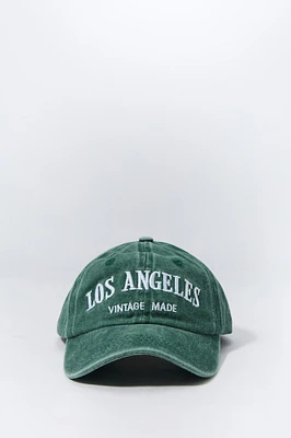 Casquette de baseball délavée avec motif brodé Los Angeles pour garçon