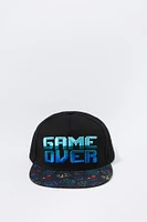 Boys Game Over Embroidered Snapback Hat