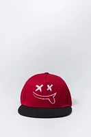 Casquette réglable avec motif brodé Smiley pour garçon