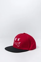 Casquette réglable avec motif brodé Smiley pour garçon