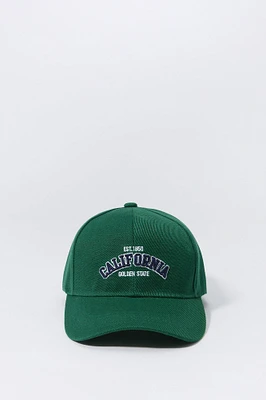 Casquette de baseball avec motif brodé California