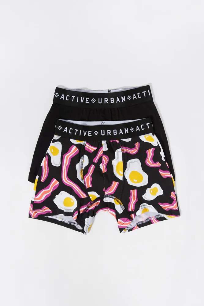 Men's Bacon and Eggs Boxer Brief Underwear