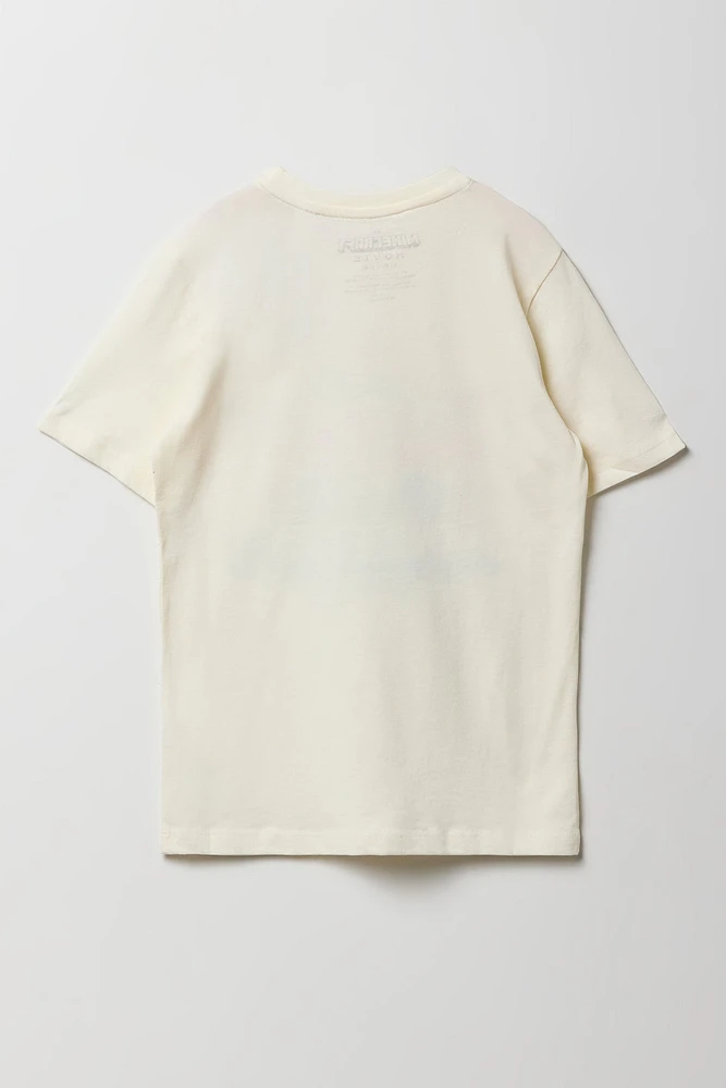 T-shirt à imprimé Minecraft Movie pour enfants