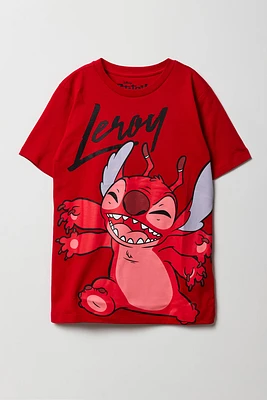 T-shirt à imprimé Leroy & Stitch pour enfants