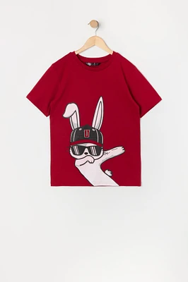 T-shirt à imprimé Cool Bunny pour garçon