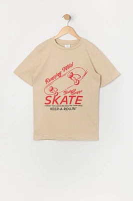 T-shirt à imprimé Skaters Gonna Skate pour garçon