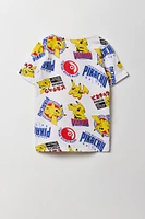 T-shirt à imprimé Pikachu pour enfants