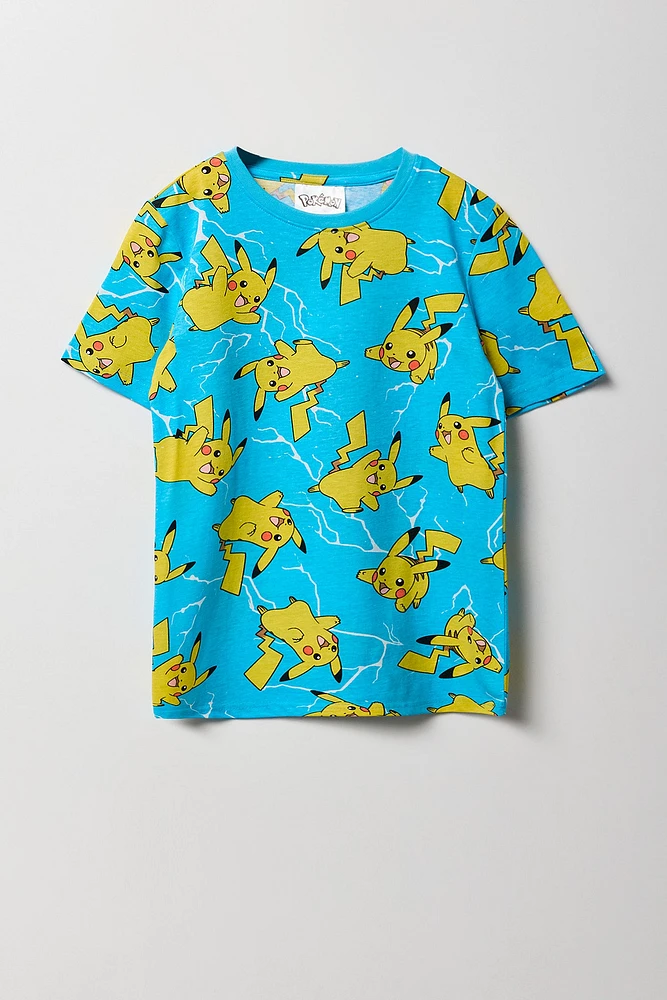 Kids Pikachu Print T-Shirt