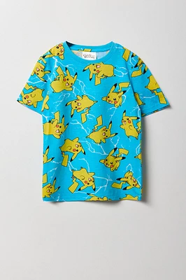 Kids Pikachu Print T-Shirt