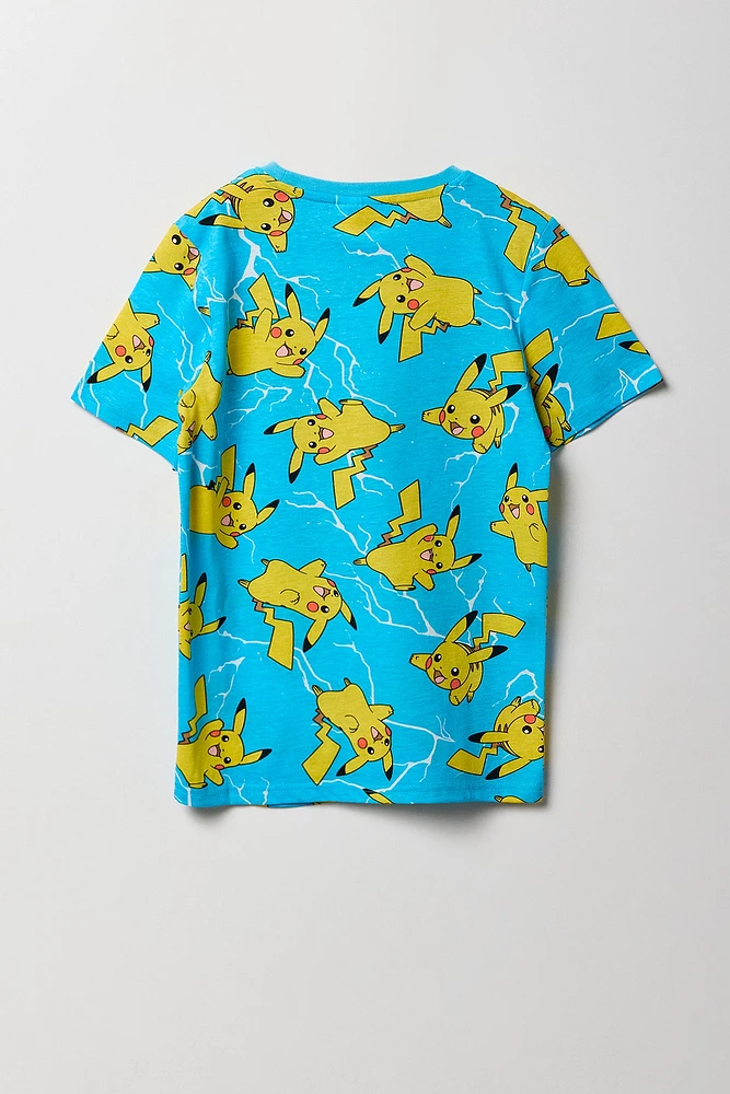 Kids Pikachu Print T-Shirt