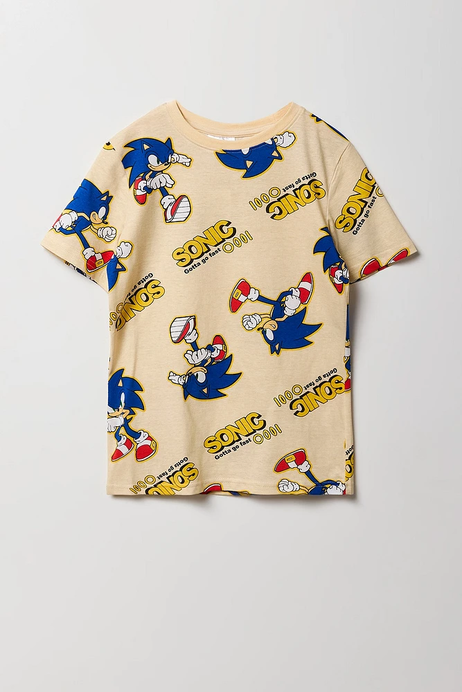 T-shirt à imprimé Sonic & Shadow pour enfants