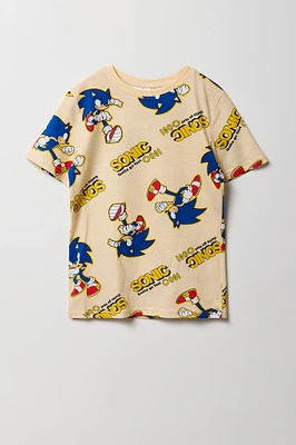 T-shirt à imprimé Sonic & Shadow pour enfants