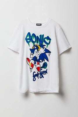 T-shirt à imprimé Sonic pour enfants