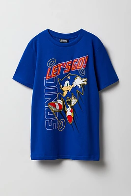 Kids Sonic Puff Print T-Shirt