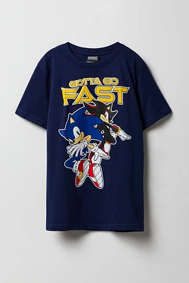 T-shirt à imprimé Sonic pour enfants