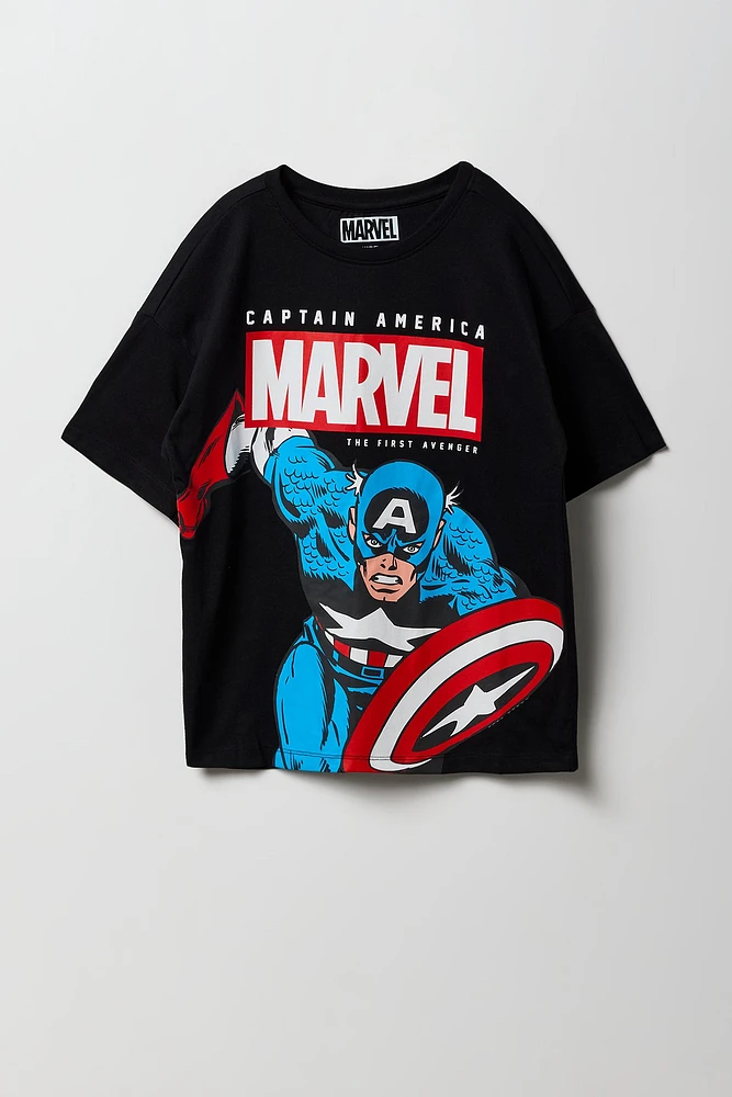 T-shirt à imprimé Captain America pour enfants