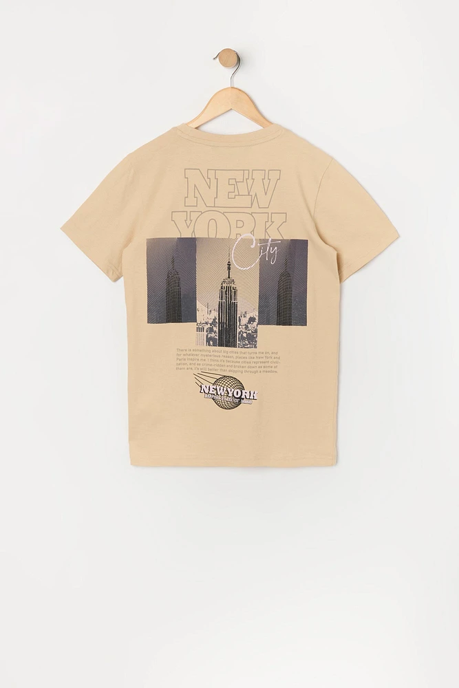 T-shirt à imprimé New York pour garçons