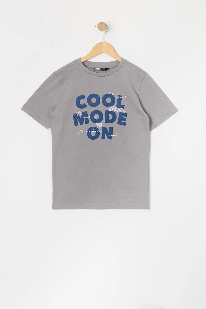 T-shirt à imprimé Cool Mode On pour garçon