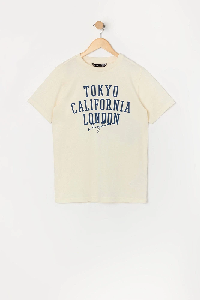 Boys Tokyo California London Graphic T-Shirt