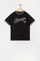 Jersey de baseball en filet à imprimé Chicago pour garçon