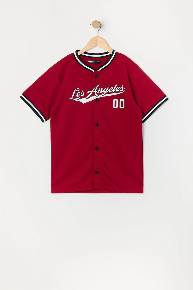 Jersey de baseball en filet à imprimé LA Graphic pour garçon