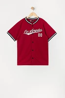 Jersey de baseball en filet à imprimé LA Graphic pour garçon