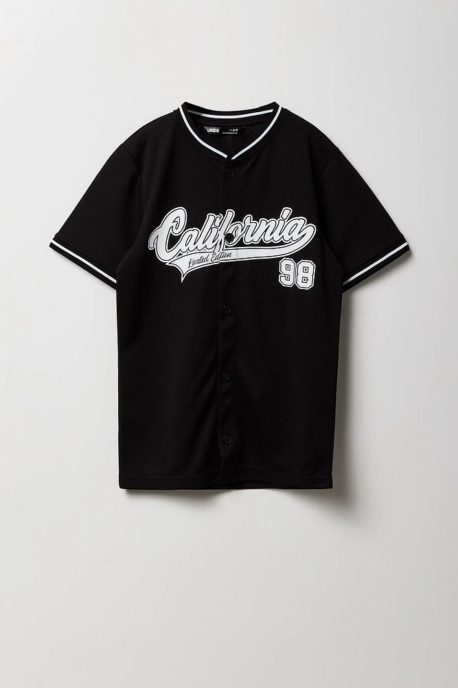 Boys Graphic Mesh Baseball Jersey