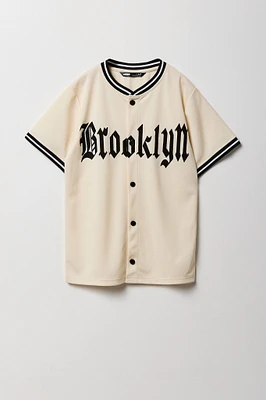 Jersey de baseball en filet imprimé pour garçon