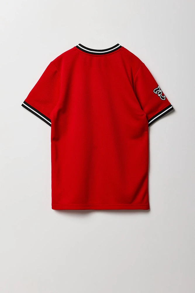 Jersey de baseball en filet imprimé pour garçon