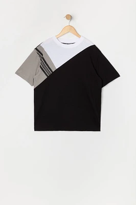 Boys Colourblock Crewneck T-Shirt