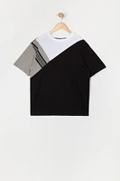 Boys Colourblock Crewneck T-Shirt