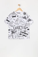 Boys Doodle Print T-Shirt