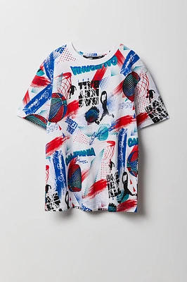 T-shirt à imprimé Basketball pour garçon