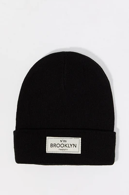 Boys City Patch Knit Beanie