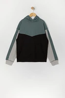 Boys Active Soft Colourblock Hoodie