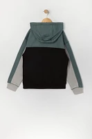 Boys Active Soft Colourblock Hoodie