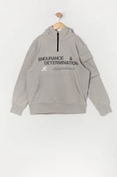 Boys Active Endurance Graphic Quarter Zip Hoodie