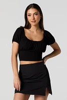 Milkmaid Tie Back Crop Top