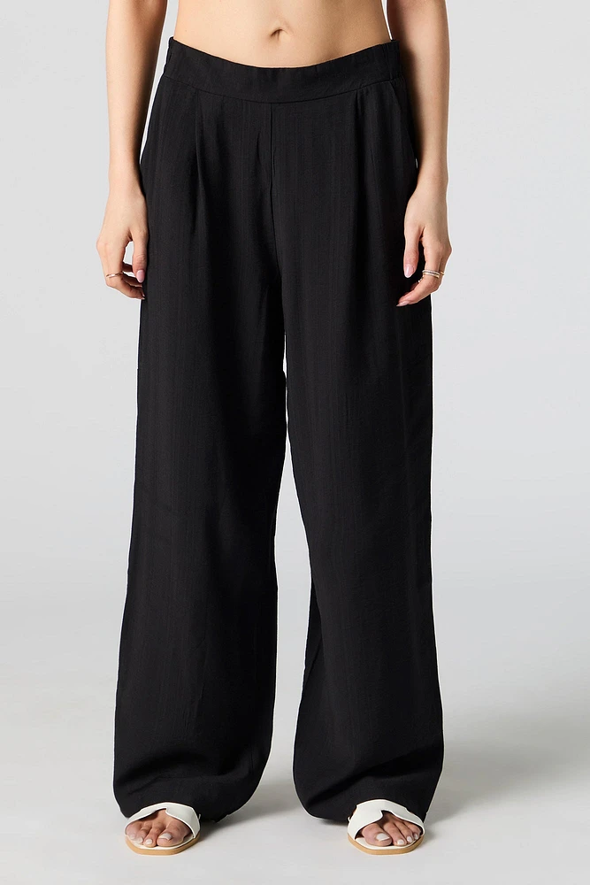 Pleated Wide Leg Pant