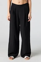 Pleated Wide Leg Pant