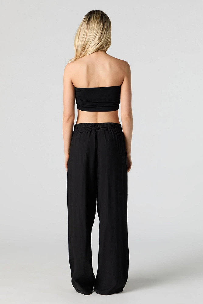 Pleated Wide Leg Pant