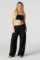 Pleated Wide Leg Pant