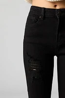 Distressed Capri Skinny Jean