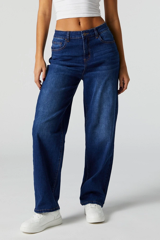 Dark Wash Wide Leg Jean