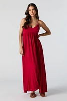 V-Neck Slit Maxi Dress