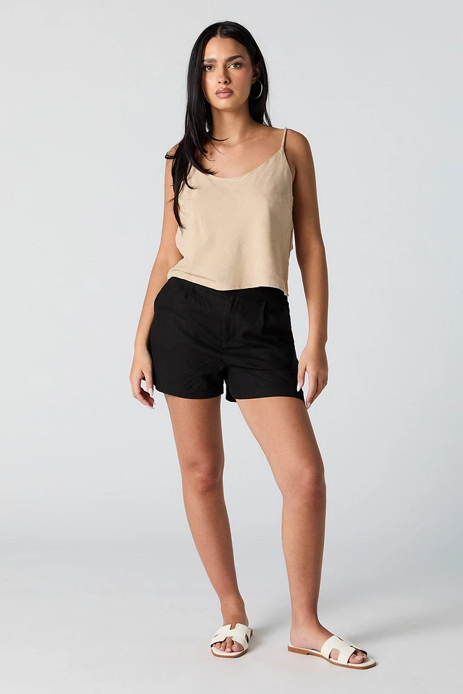 Linen Buttoned Short