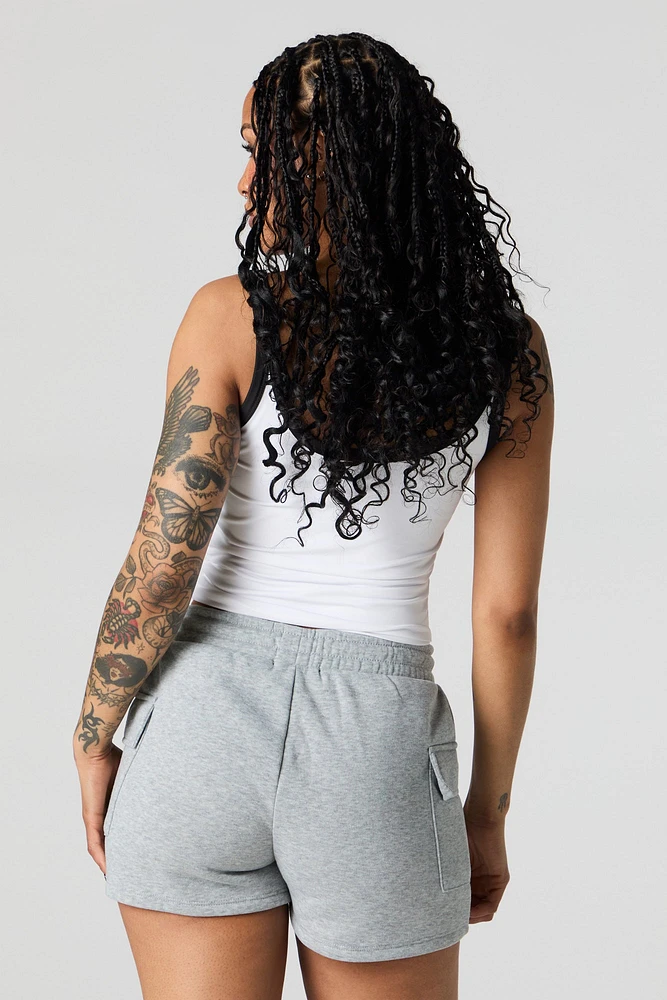 Short cargo en molleton
