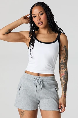 Short cargo en molleton